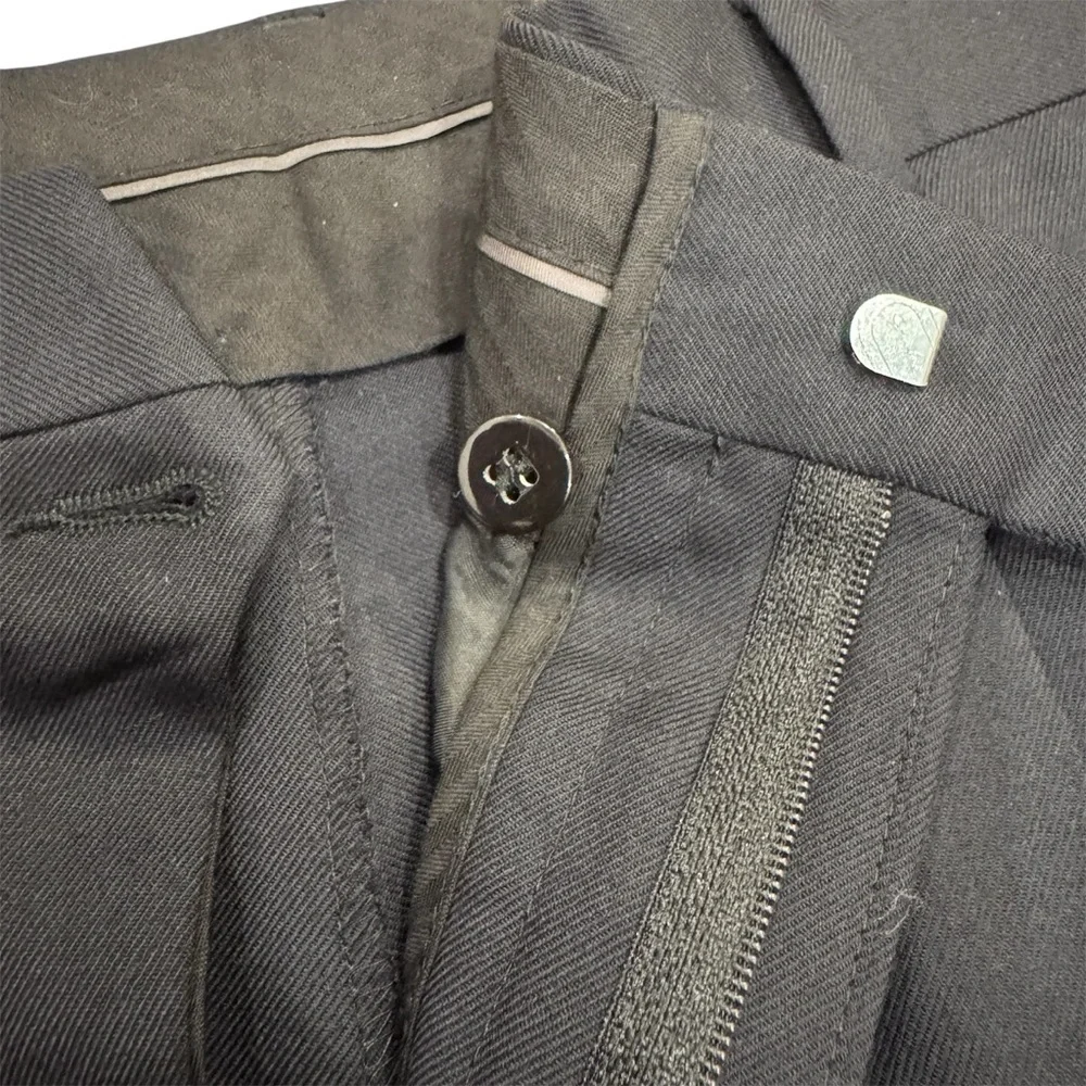 Vintage 80s 90s Feraud Wool 2-pc Suit Pant Set Classic Designer Navy 48L EU 118